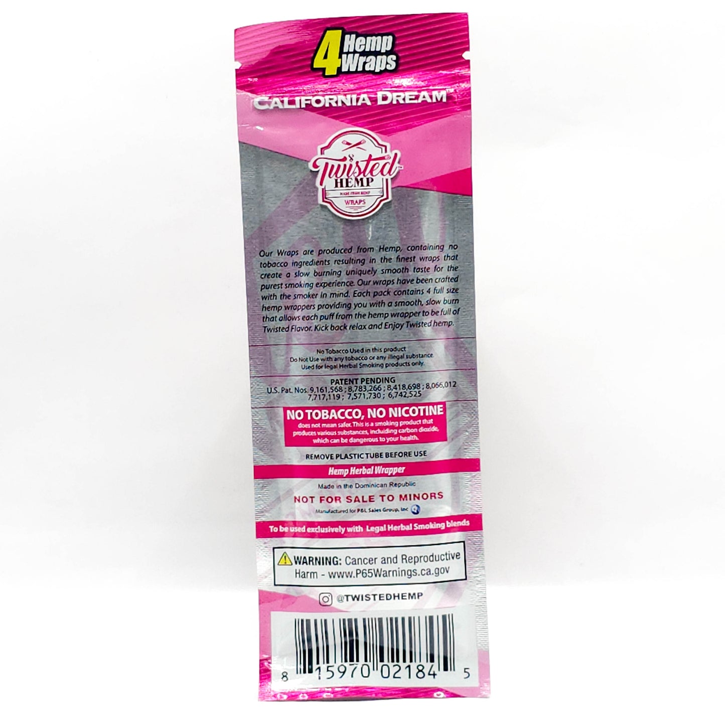 Twisted Hemp Wraps – 4 piezas (varios sabores)