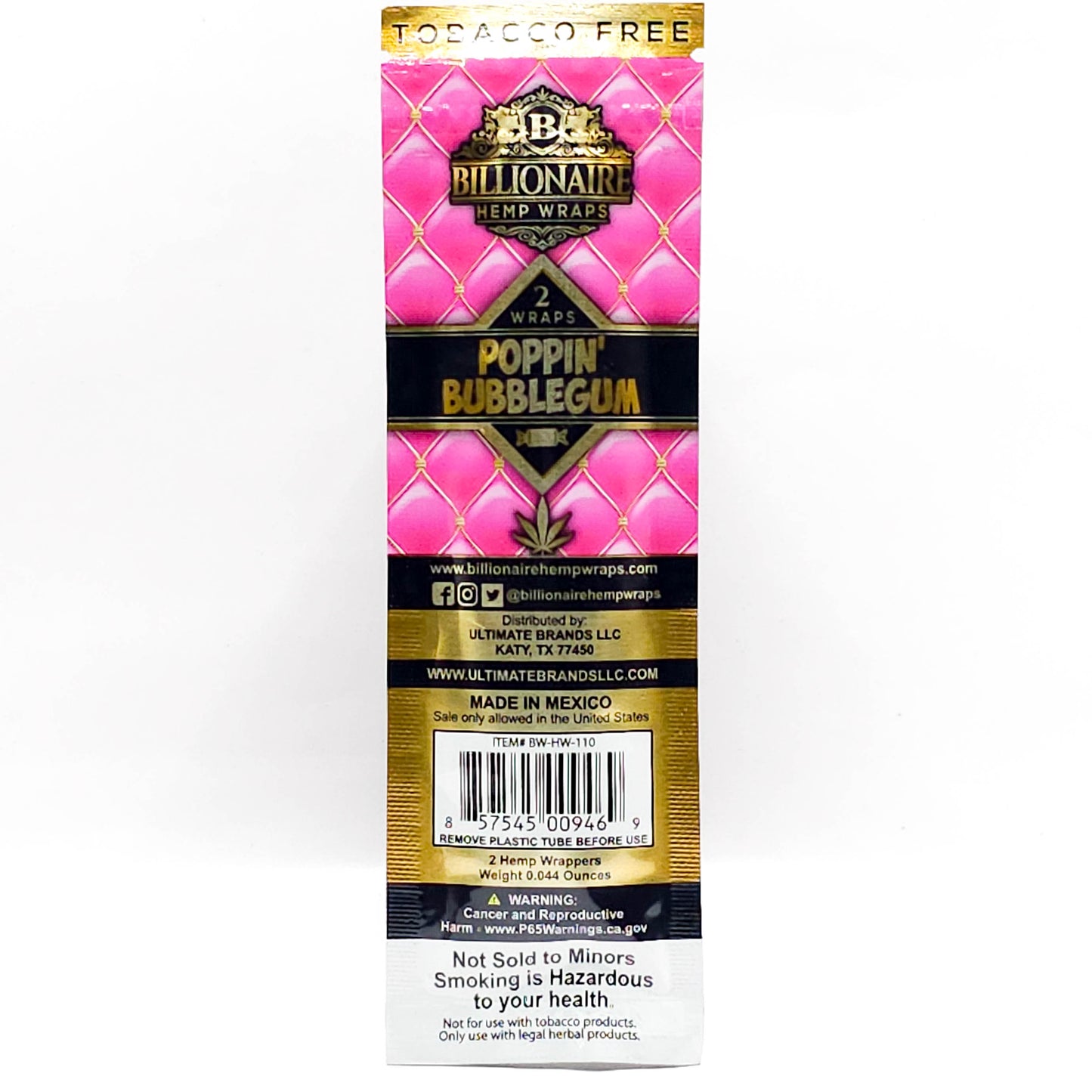 Billionaire Hemp Wraps – 2 pzs (varios sabores)