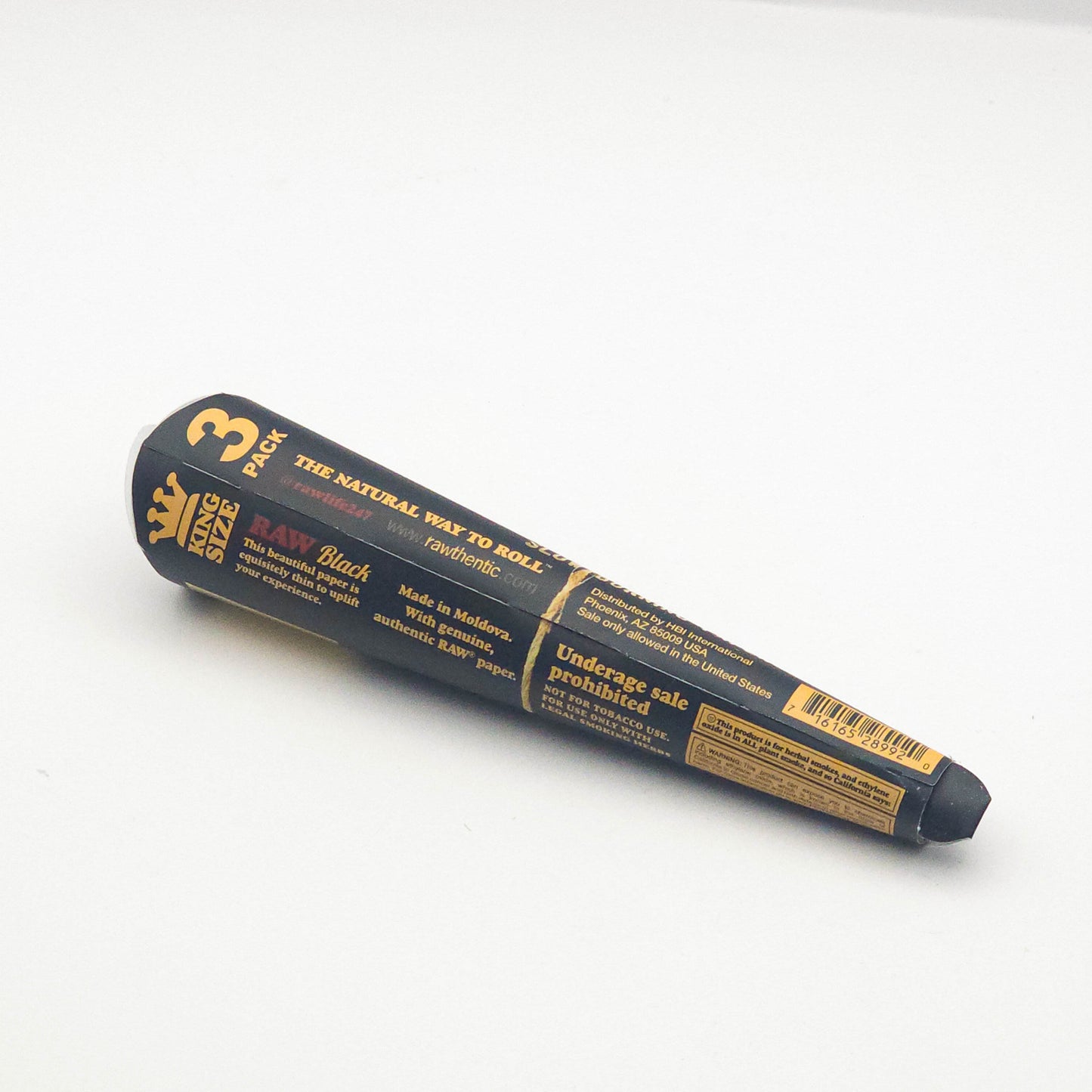 RAW Black Cones King Size – 3 pzs
