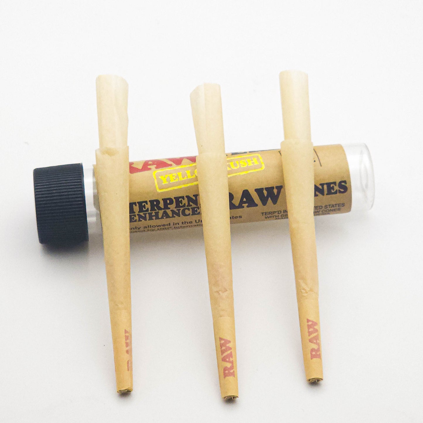 RAW Yellow Kush Conos Prerolados 1 1/4