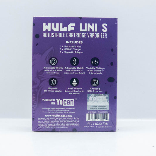 WULF UNI S – Batería Ajustable 510