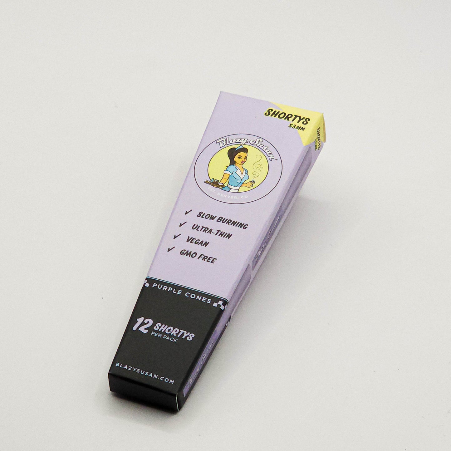 Blazy Susan Conos Prerolados – Shorty 53mm (12 pzs)