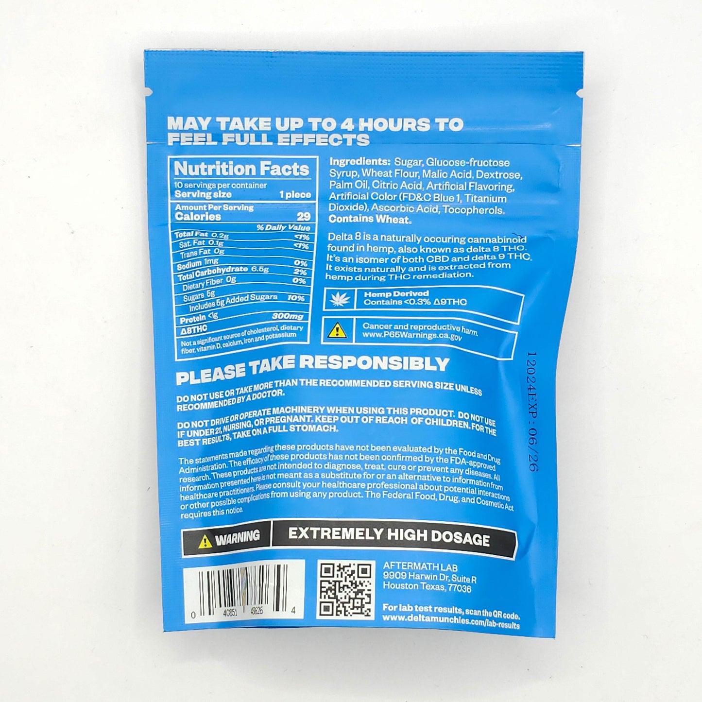 Delta Munchies Delta 8 Gummies – 3,000mg (10 piezas)