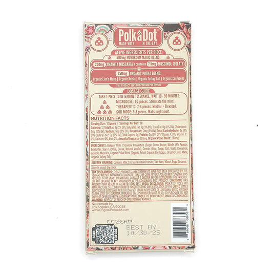 Polka Dot Mushroom Magic Blend – Barra de Chocolate