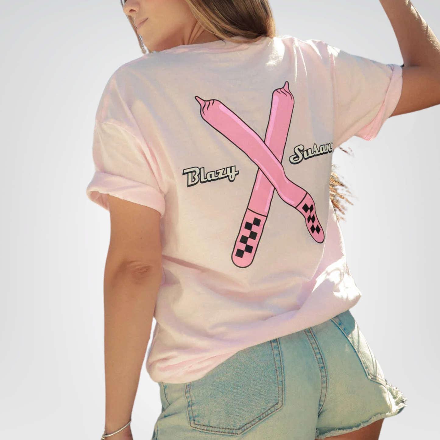 Playera Blazy Susan Doble Vista Rosa x Antifashion