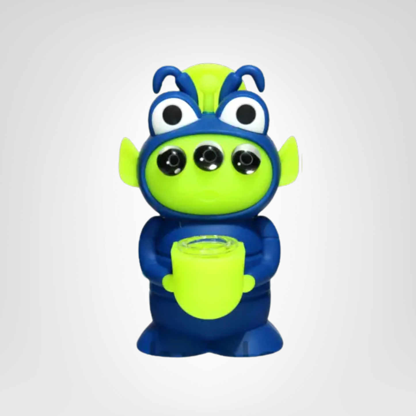 Little Green Alien Silicone Glass Bong