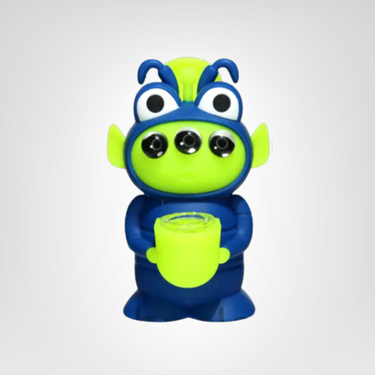 Little Green Alien Silicone Glass Bong